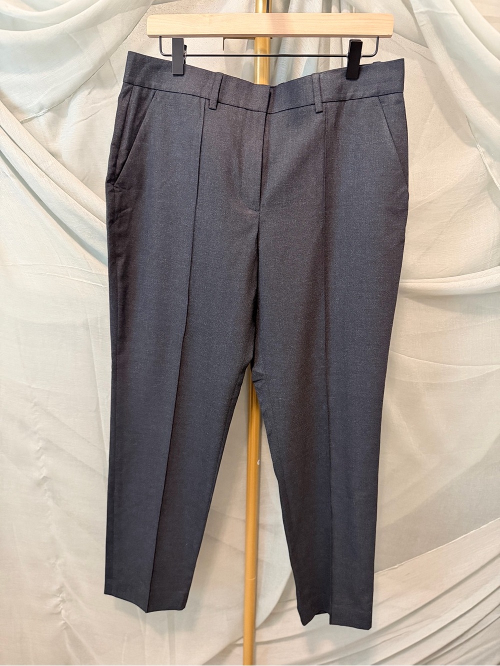 Theory Project Charcoal Gray Melange Wool Trousers - Picture 2 of 6
